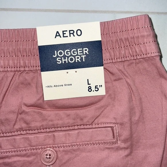 NWT Dark Pink Aeropostale Jogger Shorts Size L - Picture 6 of 6